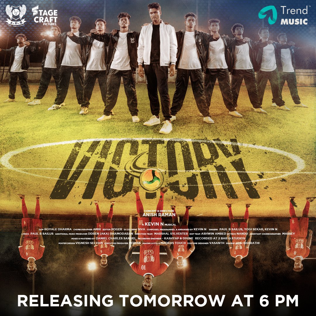 Spiking up the Football Fever🔥🏈 
#VICTORY🎉album song 🌟ing @amirads2 RELEASING TOMORROW AT 6 PM on <a href="/trendmusicsouth/">TrendMusic</a>🎶

🎶<a href="/nkevinofficial/">Kevin N</a>
🎙️<a href="/paul_b_sailus/">PaulBsailus</a> <a href="/yogihardyboy/">yogisekar_singer</a> <a href="/nkevinofficial/">Kevin N</a> 

Dir by <a href="/anishraman7/">Anish raman</a>🎥@dharmaroyale 
#Amir #AmirADS 
Stay Tuned!📻