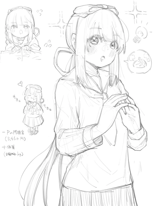 肉まんが食べたいよしのんラクガキ 