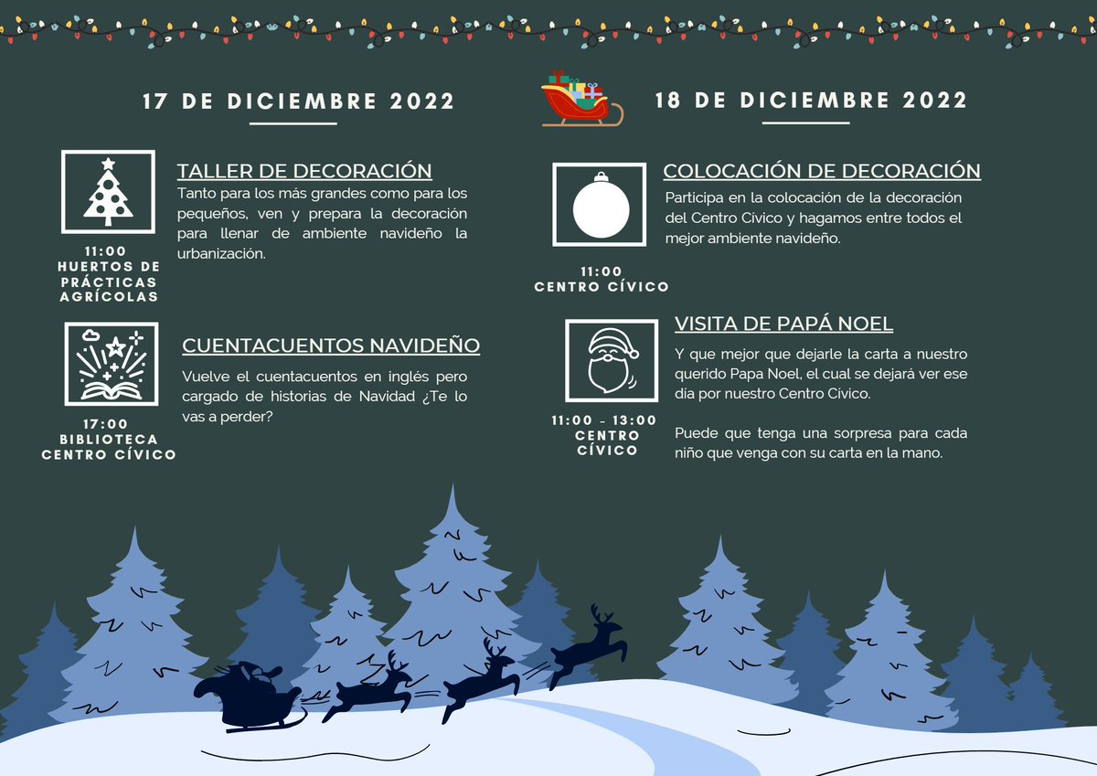 Os recordamos las actividades programadas para este fin de semana.