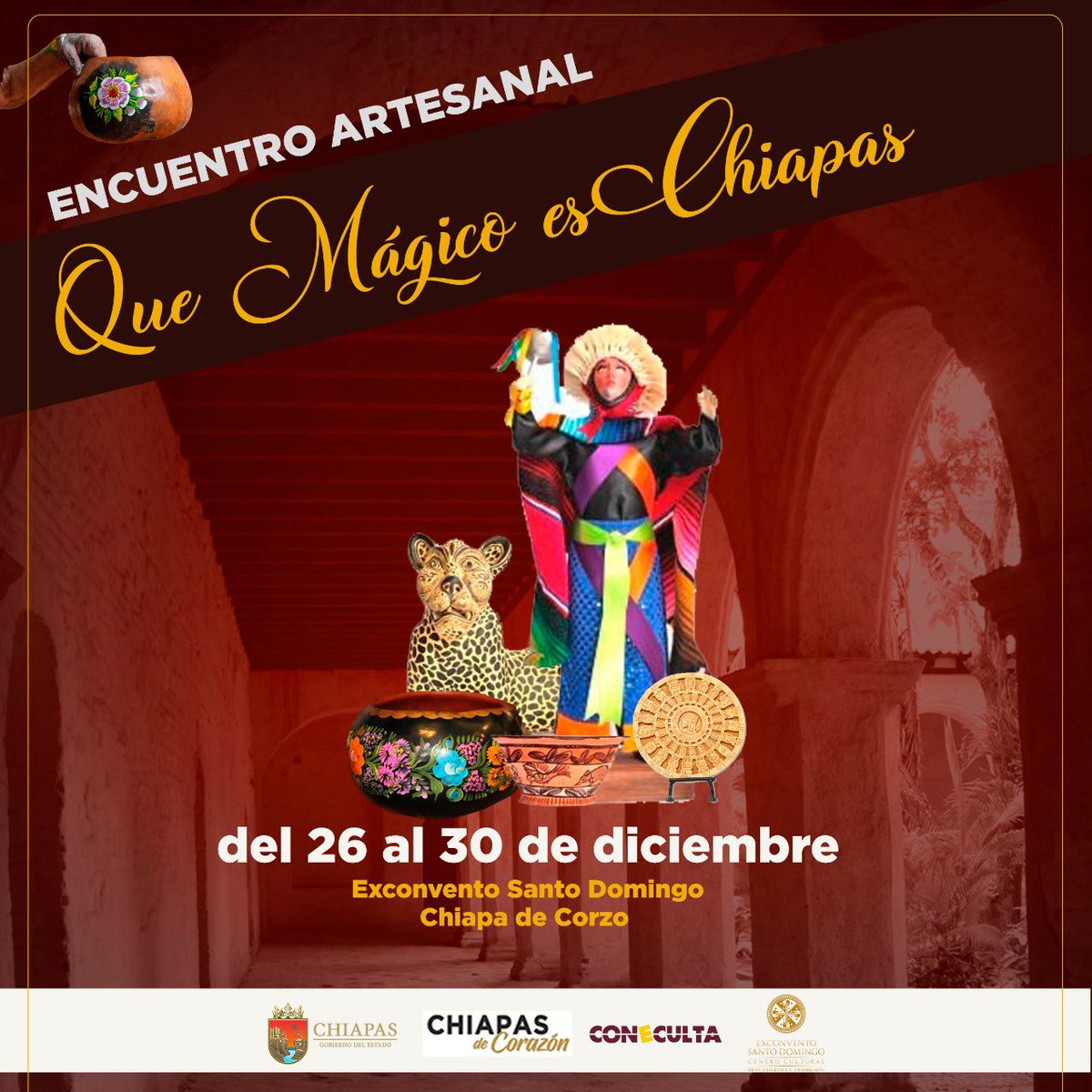 Aparta la fecha!

Exconvento recibirá a artesanos de diferentes partes del estado, ven a conocer su maravilloso trabajo. 

Entrada libre.