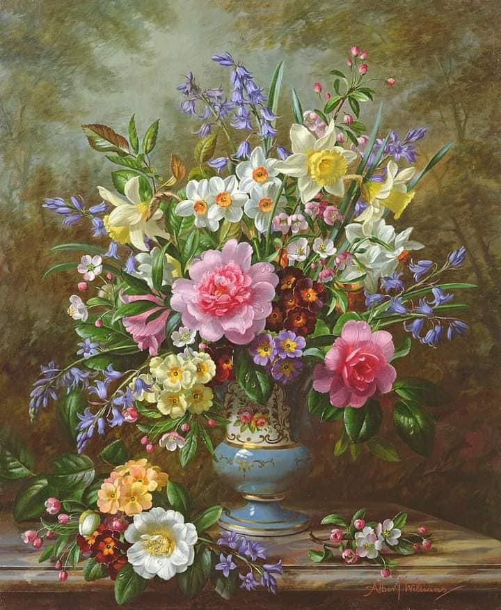 Make_u2_happy's tweet photo. 🎨beautiful works from a British painter ALBERT WILLIAMS (1922 - 2010). Colorful, https://t.co/MyQDz1NcHj