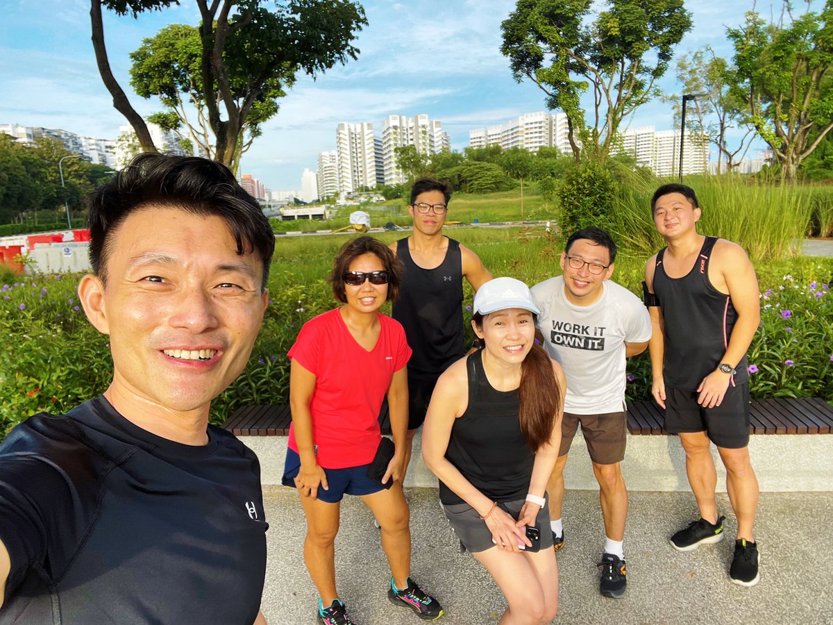 YamKeng's tweet photo. First #runwithBYK at ABC Waterway @ Sungei Tampines. Thanks for joining!
#running #keepingfittogether #sungeitampines #abcwaters https://t.co/qgFQGdD2u7