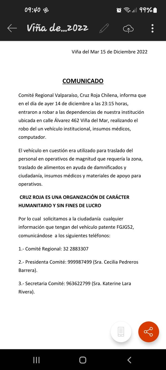 PiaCollins2's tweet photo. Por favor !!!! 😓 difundir y ayudar, se robaron la Camioneta de la Cruz Roja de viña  @vinadenuncia @vinadelmar @adnradiochile @sitiodelsuceso @valparaisoinfo @cbfelo1 https://t.co/By0cuTrJj8