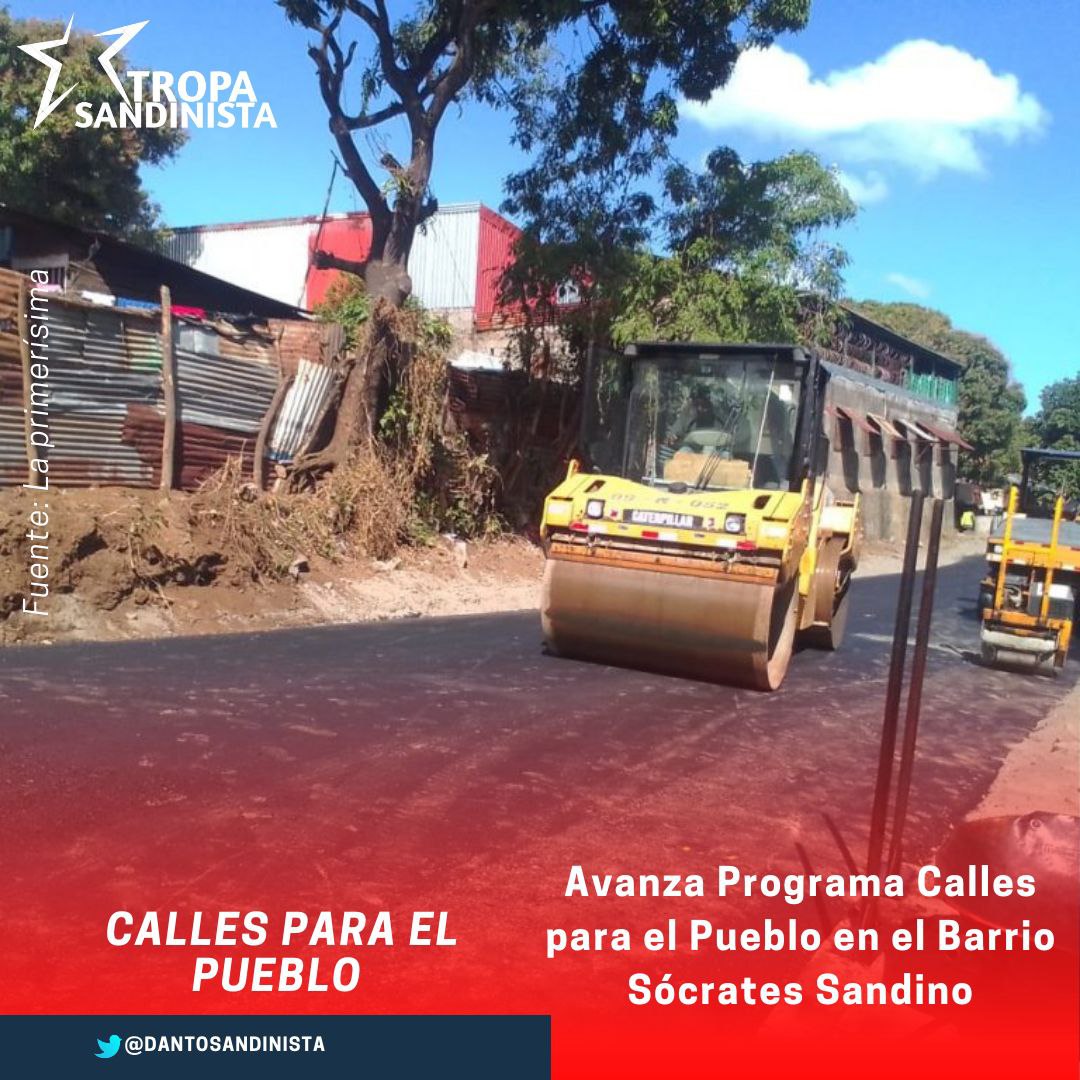 Más calles para el pueblo #DiciembreAlegriasFamiliares
#Nicaragua
#losladinosporsiemprefsln
Es una alegría para la población