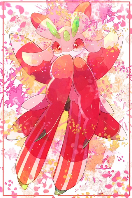図鑑No.754 ラランテス #LKのポケモンずかん 