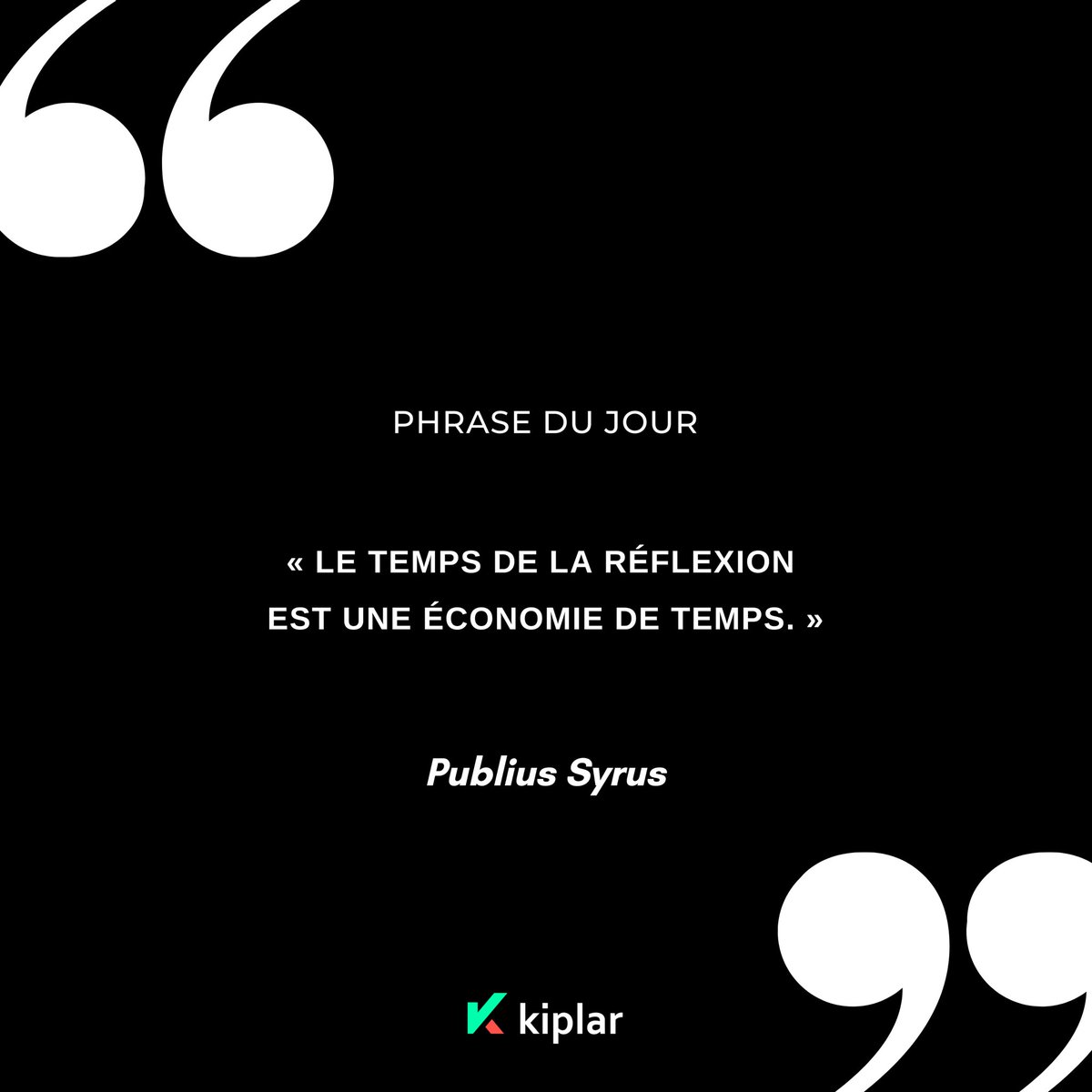 “Le temps de la réflexion est une économie de temps.” - De Publius Syrus

 #success #motivation #successquotes #motivationalspeaker #quotesdaily #trader #quoteoftheday #successquote #quotestags  #quotestoliveby #positivequotes  #entrepreneurquotes #motivational
