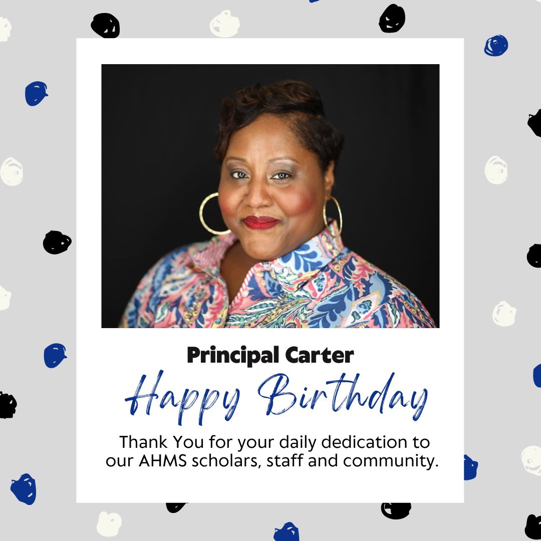 HamiltonMS1's tweet image. 📢 Happy Birthday to our Principal Mrs. Erika Carter! Thank You for your daily dedication to our AHMS scholars, staff and community! 🎉🎉🎉 

#AHMS⚪️🔵 @HoustonISD @HISDMiddleSchls @MrsAgnew18 @petecarter3 @Santos4HISD @PaulaHisd @BluiettLucretia @MrsAguasTweets @DeJonnette