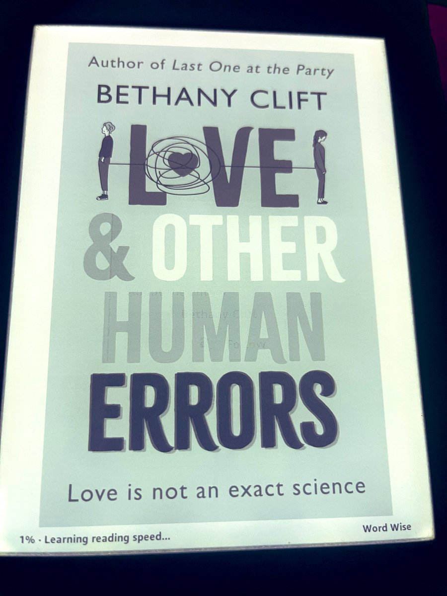 Totally influenced by #booktwt @Beth_Clift #LoveAndOtherHumanErrors