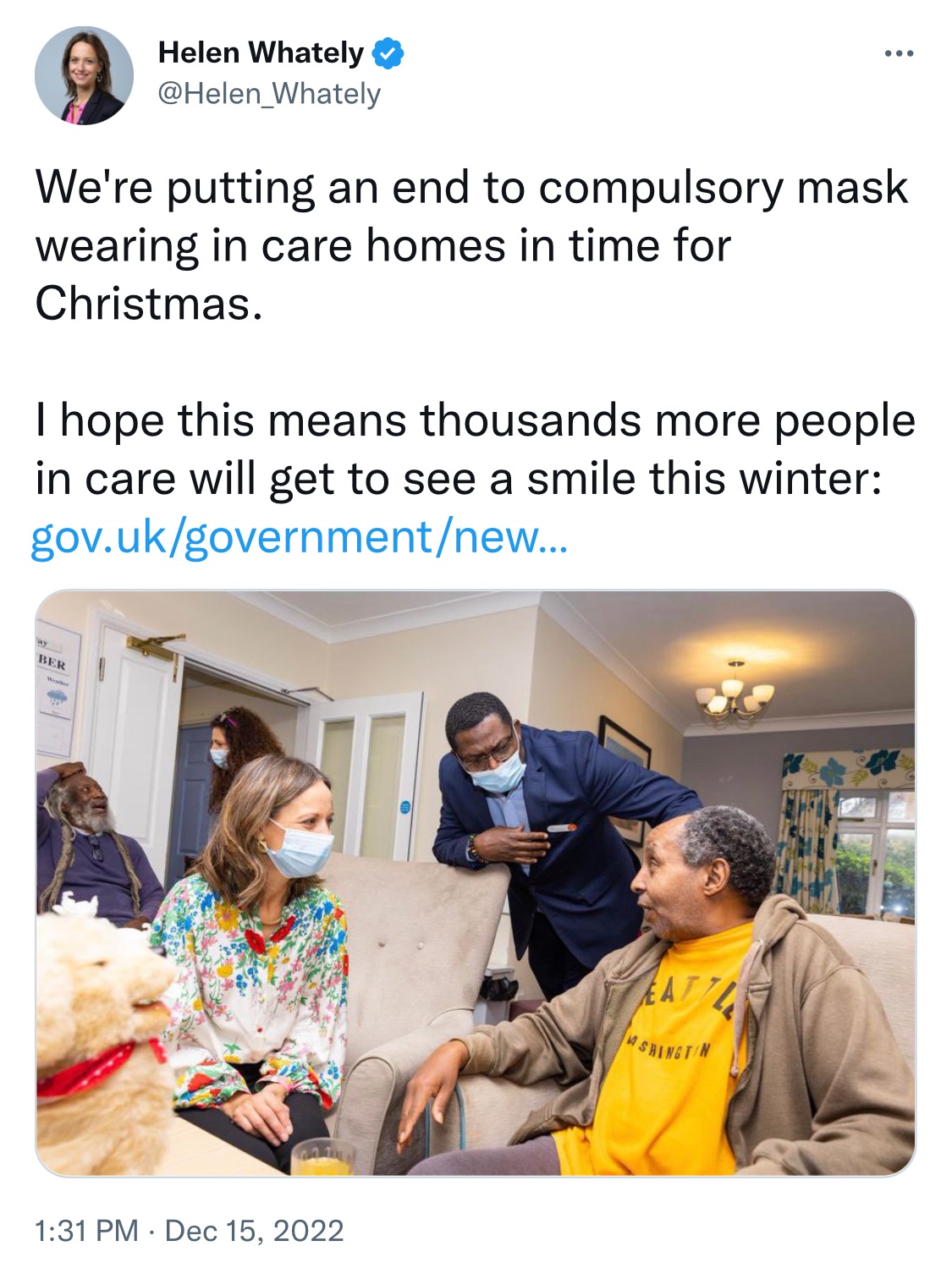 Covid19 on Twitter "“We’re putting an end to compulsory mask wearing