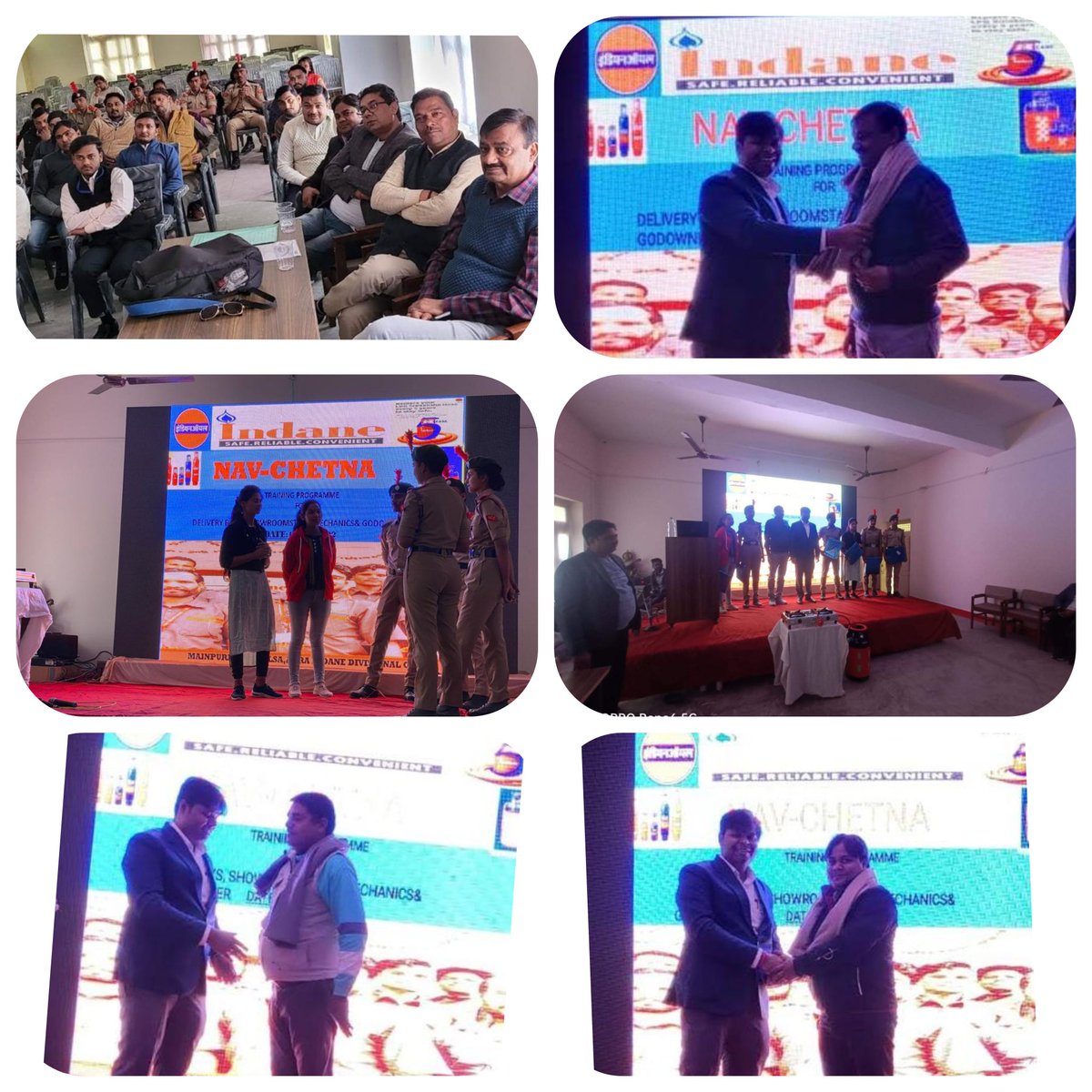 LpgIndane's tweet photo. Nav Chetna training was organised today 16.12.2022 at Mainpuri CSS college for 60 delivery boys, showroom staff where distributors were also present.
@IOCL_UP @DirMktg_iocl @AgraIOC @ioclupso2 @indaneagraarea @Shyamal35759390 @akadk12 https://t.co/Y2QAMFLX9z