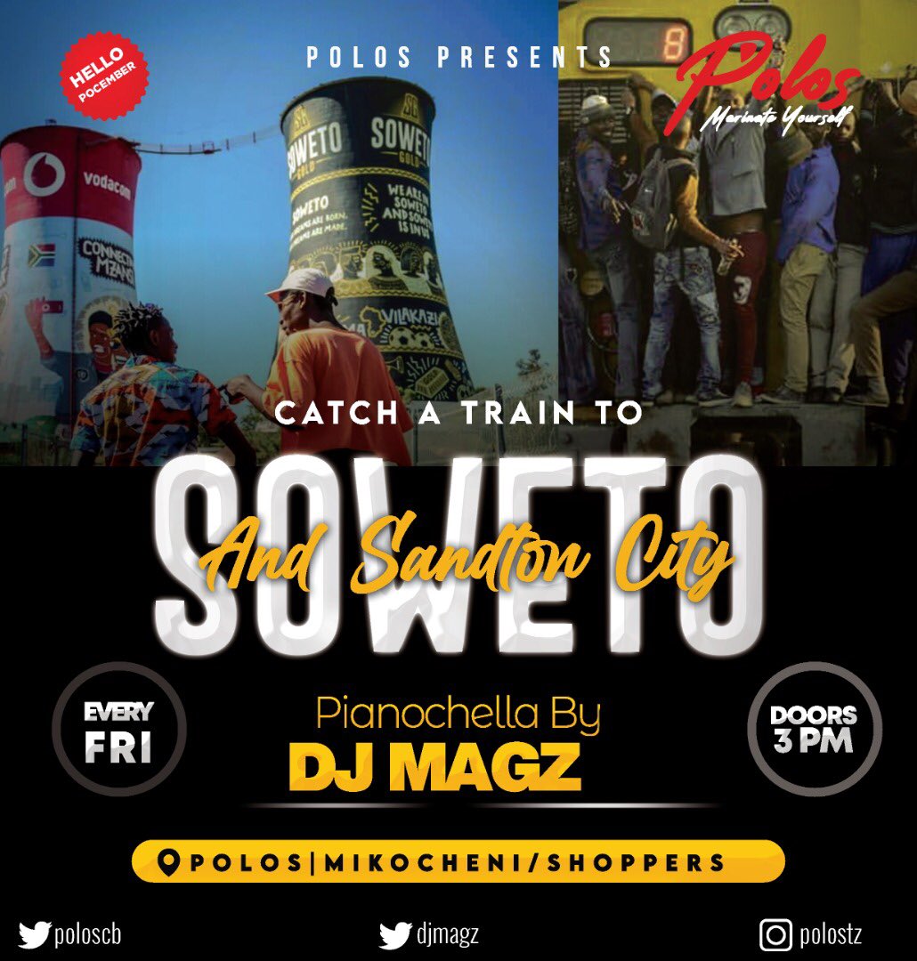 PolosCB's tweet image. Happening NOW.
A Train to soweto, You are not late, Clock out and pass by , We got @djmagz22k on the track, and our best mixologists at work.
Pass by At Polos Mikocheni, Happening NOW.