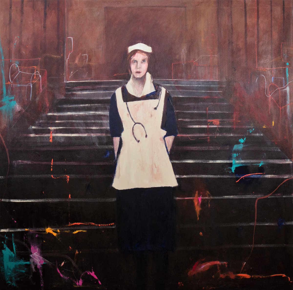 Figurative Friday 

Suzan Swale (b.1946) ‘The Night Nurse’ acrylic on canvas, 152 x 152 cm

This work can be viewed @felixandspear by appointment.

Felix & Spear, 71 St. Mary’s Road, London W5 5RG. Tel: 020 8566 1574

#nurse #nursestrike #nhs #suzanswale #felixandspear #art