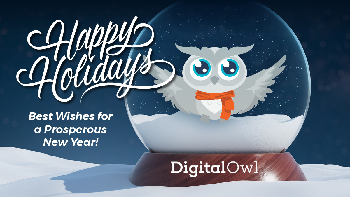 DigitalOwl_AI's tweet image. Thank you to all our employees, clients and partners for another successful year here at DigitalOwl. We hope everyone has a wonderful holiday season spending time with their loved ones. We’ll see you in 2023!

#DigitalOwl #Holidays #NewYear #ThankYou
