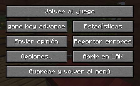 AlbertoLafee's tweet photo. @BobicraftMC bobi en el menu de mi minecraft el boton de logros aparece "game boy advance" lo puedes poner en minecraft mania? https://t.co/zVoT70Adzl