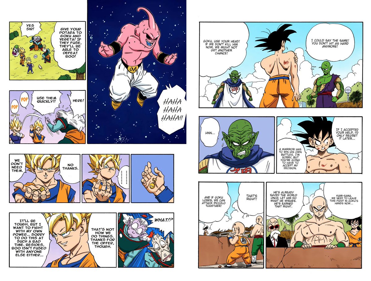 MajinSaiyan1's tweet photo. I don't really think it should be controversial

Goku has always been the guy who takes risks and believes he can find a way to make things turn out right in the end

King Kai states that this is his biggest strength

Goku also brought up a good moral argument https://t.co/0OHUypJTaU