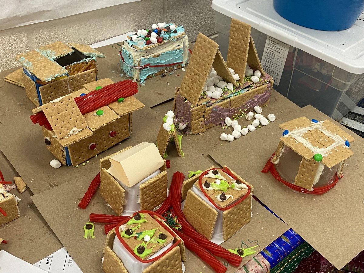 4th grade STEAM PBL- it took math, engineering, and art skills to plan and construct these gingerbread houses. @JKESWPS <a href="/metrics_WPS/">WPS METRICS Team</a> <a href="/tweetwps/">TweetWPS</a>