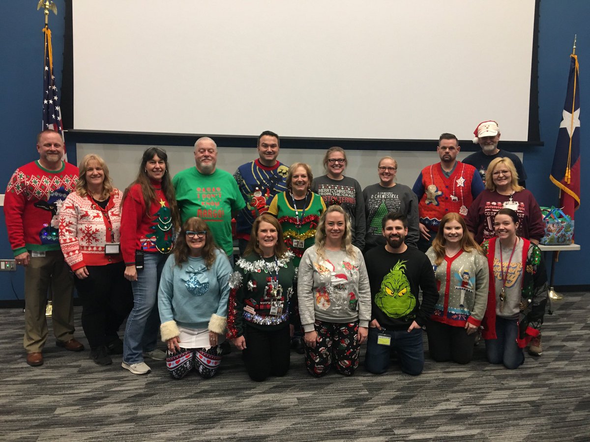 TECC West (@teccwest) on Twitter photo Love celebrating ugly sweater day with our staff!!! <a href="/lisdcte/">Career & Technical Education Lewisville ISD</a> <a href="/LewisvilleISD/">Lewisville ISD</a> Love celebrating ugly sweater day with our staff!!! <a href="/lisdcte/">Career & Technical Education Lewisville ISD</a> <a href="/LewisvilleISD/">Lewisville ISD</a>