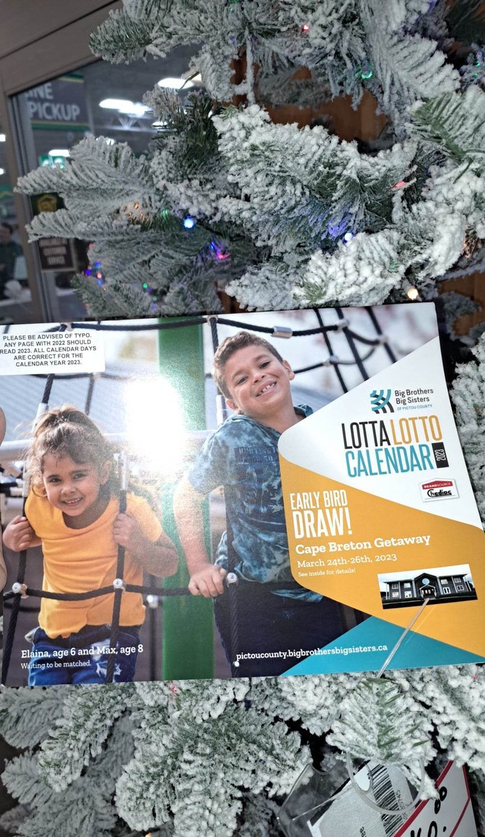 bbbspc's tweet photo. Stop into Kent today until 3pm to purchase your 2023 Lotta Lotto Calendar! They are going quick and we only have a few days left of selling so get yours before they are gone!! #LottaLotto2023 #PictouCounty #supportlocal #locallottery https://t.co/sq4GCmdggW