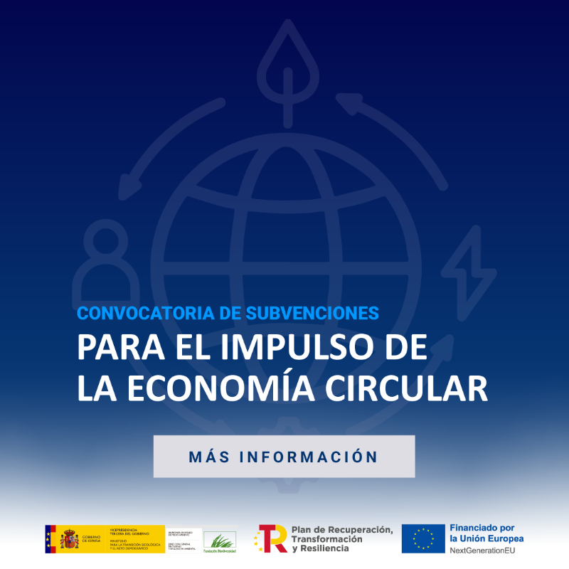 FBiodiversidad's tweet photo. ♻️ Convocatoria de ayudas para el impulso de la #EconomíaCircular.

💵 192 M€ para iniciativas que contribuyan a fomentar la sostenibilidad y circularidad de los procesos industriales y empresariales.

⌛️ Hasta el 23 de enero de 2023.

#PlanDeRecuperación #ProyectosPRTR