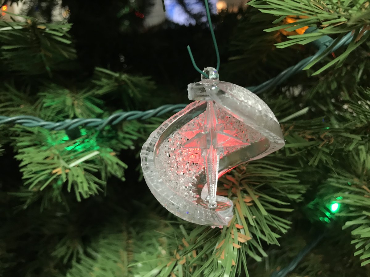 Happy Friday! Look at this beautiful #DLS ornament created by our #projectengineer Ben Metz! 
#christmas2022 #ornaments #additivemanufacturing #allentownpa