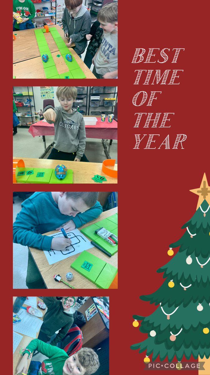 Loved getting in the holiday spirit with these coding challenges: Binary coding ornaments, “reindeer” racing, and Ozobot winter scavenger hunt!