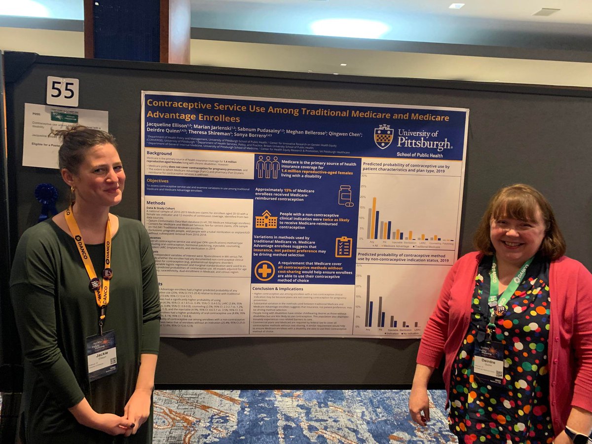 Earlier this month HPM's @JackieeEllison, pictured here with co-author Deirdre Quinn, won third place for their poster at the @SocietyFP's Annual Meeting! Congratulations to Jackie, Deirdre and their entire team!