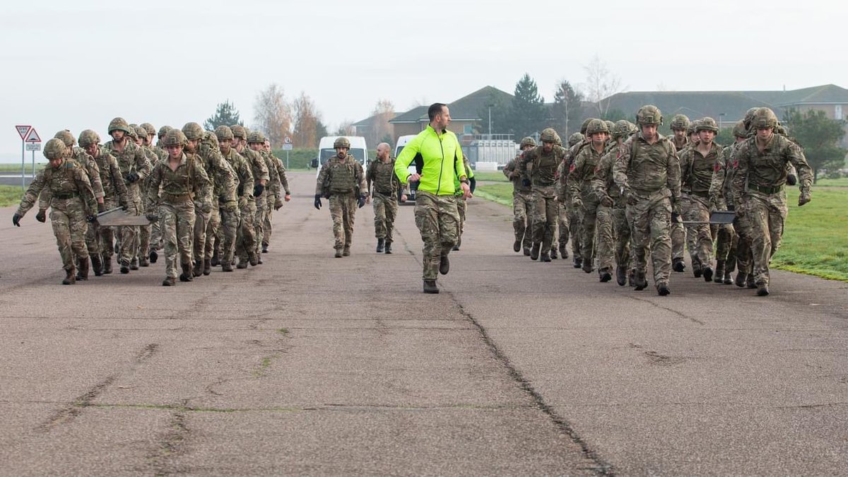 Friday Phys!

Great work by the <a href="/RAF__Police/">Provost Marshal (RAF)/Cdr ASF</a> on No1 (Tactical) Police &amp; Security Squadron as they run into the weekend with stretcher race and some battle PT.

The Squadron are deployed or at constant readiness for global deployments to secure air and space power capabilities.