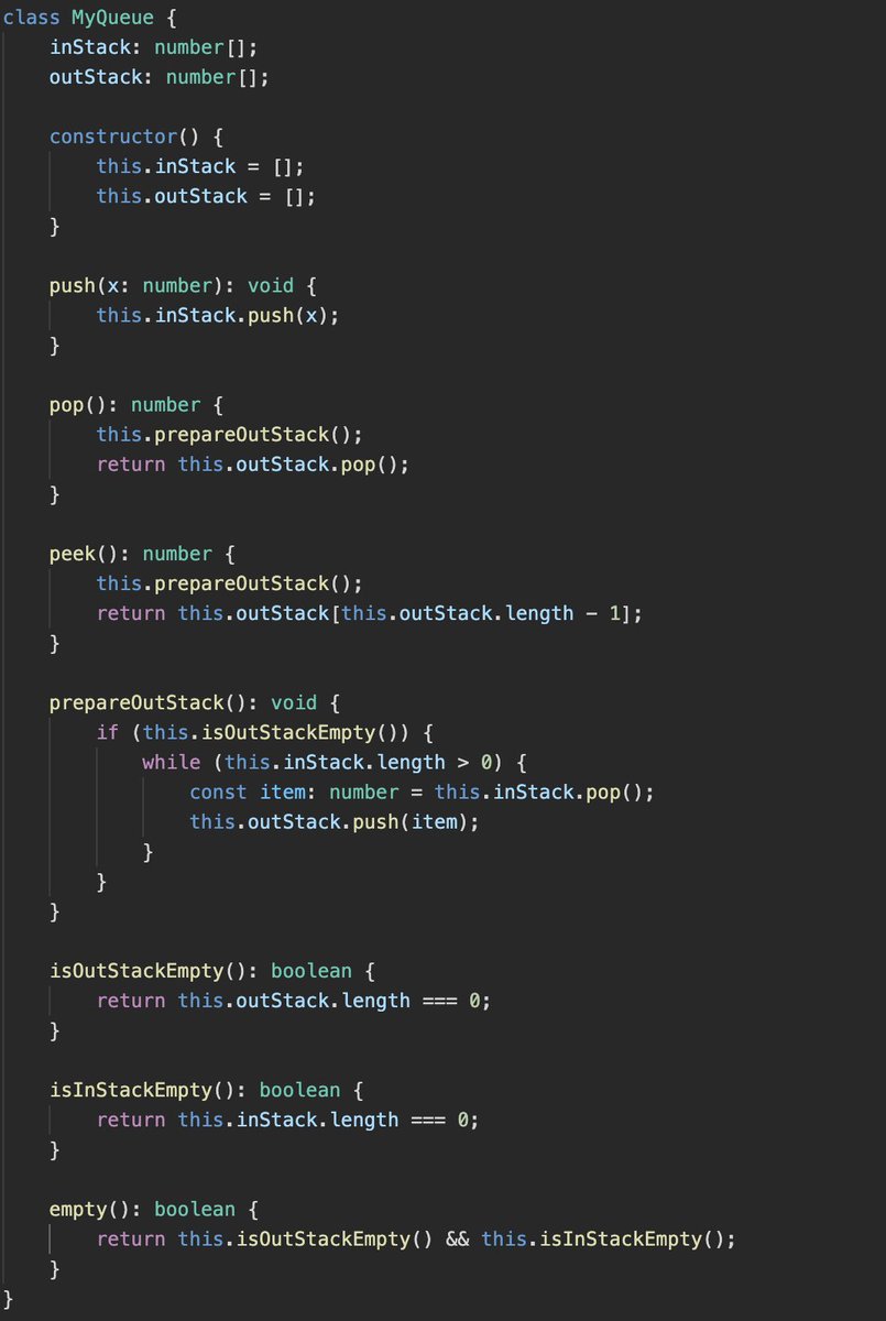 enhsu79's tweet photo. Day94
Leetcode daily, 232. Implement Queue using Stacks

#100DaysOfCode #leetcode https://t.co/ozMTJeEOSx