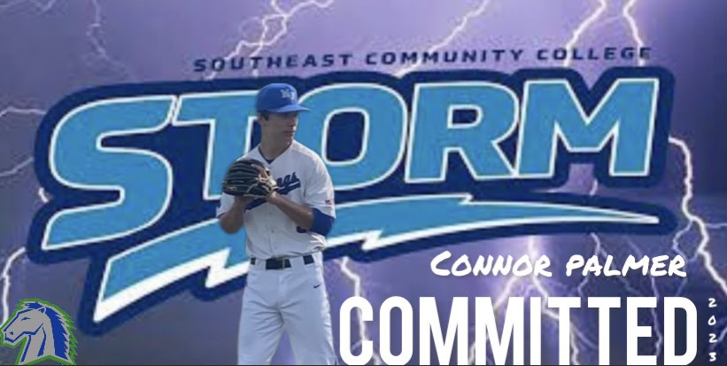 Connor_Palmer09's tweet photo. I am very excited to announce that I will be continuing my academic and athletic career at Southeast CC. I would like to thank my family, friends, coaches, and everyone else who has helped me along the way. #rollstorm ⛈@SCCBASEBALLNE @mnbaseball2022 https://t.co/5Xo3Sb5hZL