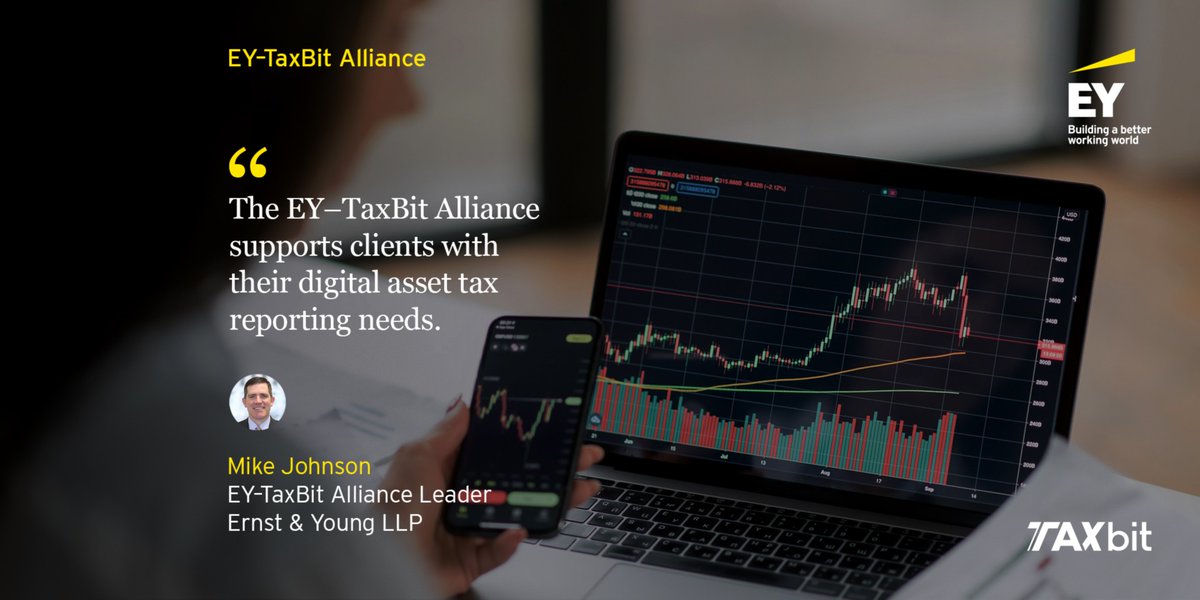NEWS: Today we announced an alliance between @TaxBit, a tax and accounting technology provider for digital assets, and <a href="/EY_US/">EY US</a> to help organizations meet tax reporting requirements for cryptocurrency and other digital asset transactions. Learn more: spr.ly/60133HkT1