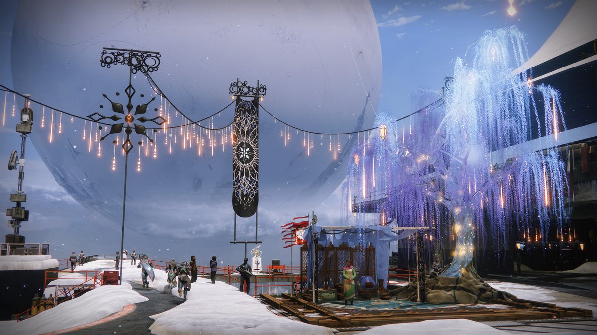 DestinyTheGame's tweet photo. Dawning cheer fills the air with the sweet smells of cookies. 🍪

Visit Eva Levante in the Tower to get started. https://t.co/Vef8tcsM8u