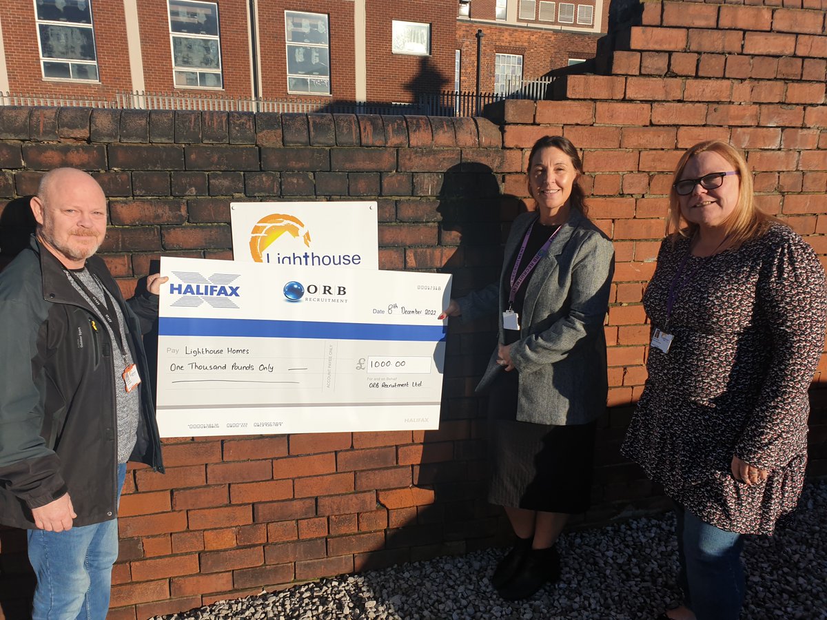 OrbRecruitment's tweet photo. This #Christmas we’ve made a cash #donation to a wonderful South Yorkshire #charity @HomesLighthouse which strives to support homeless people in #Rotherham. Read more here: https://t.co/4mp0x46Mz5 #community #giving #SouthYorkshire #Doncaster #homlessness #recruitment #business https://t.co/VtEObEaAIn