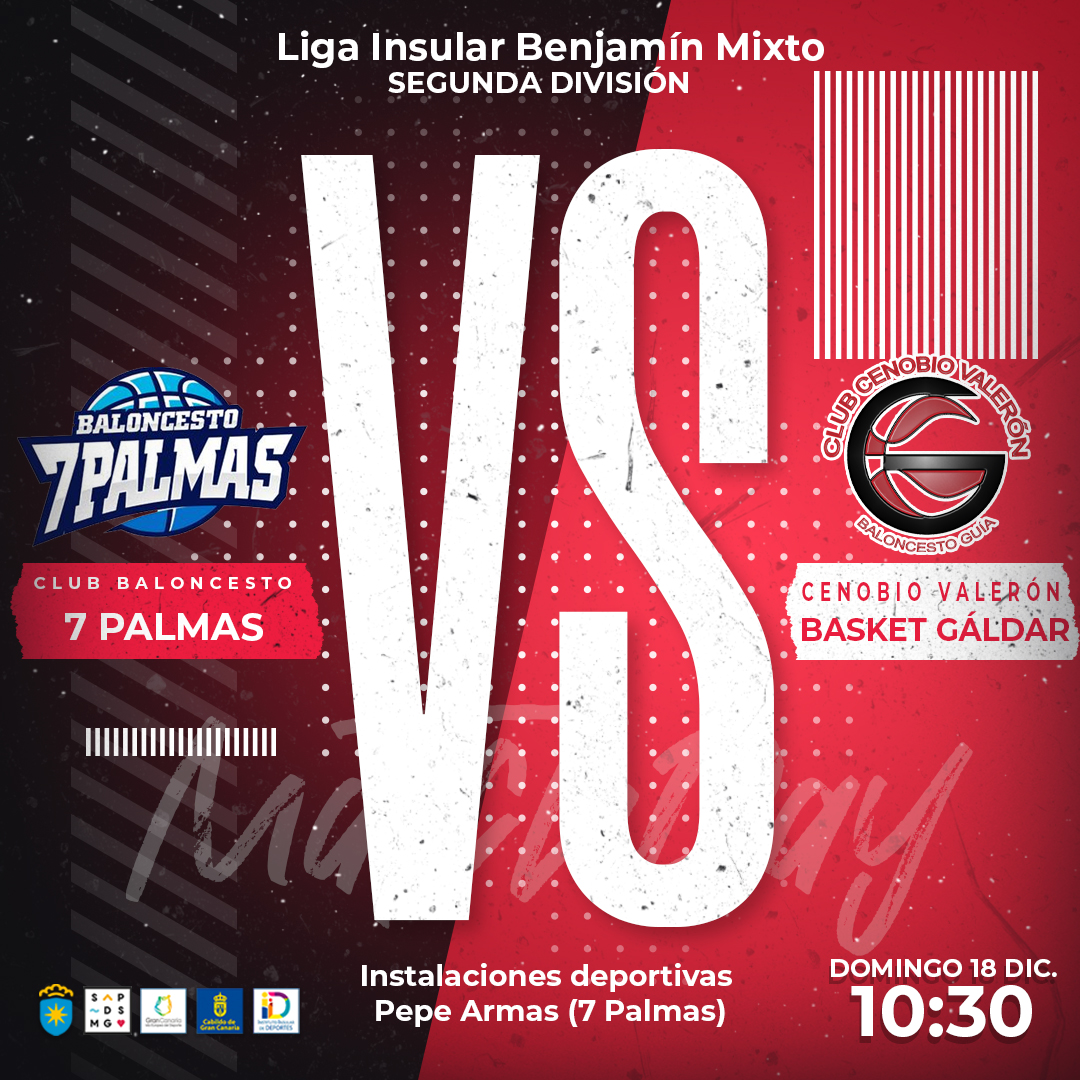 🗓𝗔𝗚𝗘𝗡𝗗𝗔 | Comienza la competición para nuestros benjamines. ¡𝐕𝐚𝐦𝐨𝐬 𝐂𝐞𝐧𝐨𝐛𝐢𝐨! 💪

🏆 𝗕𝗲𝗻𝗷𝗮𝗺𝗶́𝗻
🆚 CB 7 Palmas
⌚️ 10:30 horas
📅 Domingo 18 Dic.
📍 Instalaciones Deportivas Pepe Arma

#guiaesdeporte 
<a href="/GranCanariaDep/">Gran Canaria Deportes</a> 
<a href="/aytoguia/">Santa María de Guía</a>