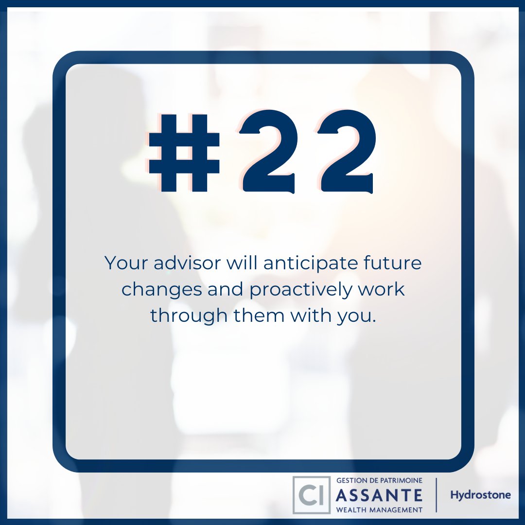 AskForMoreNS's tweet photo. Number 22 of 25 ways your advisor adds value throughout your financial journey. https://t.co/aEby8forNw