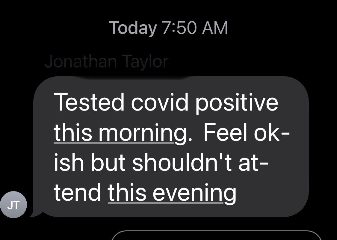 tgraham33's tweet photo. Am thinking #testedpositive is the new “I really don’t wanna go to your party and sing #karaoke ” thing this year? https://t.co/S7RnwPtykD
