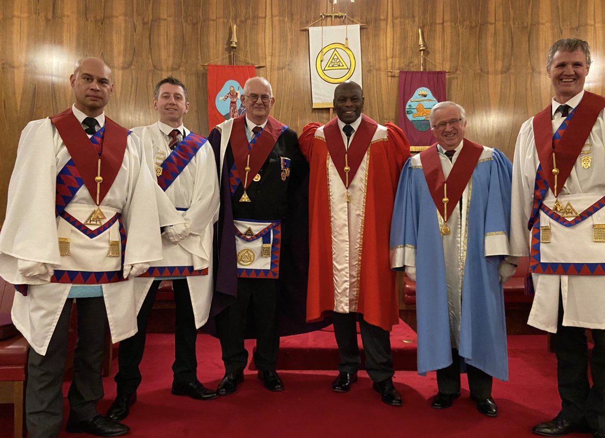 A great evening at St Philips Chapter 7116 where we Exalted a new Companion .... welcome to the Holy Royal Arch !!!!