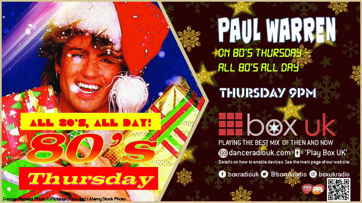 BoxUKRadio's tweet photo. ❄80s THURSDAY ON BOX UK❄
❄PROGRAMMES LATER TODAY❄
Listen: https://t.co/MmYNByaJ12 or ask your Smart Speaker to play Box UK
5PM - MAD DJ
7PM - DANNY BELL
9PM - PAUL WARREN
❄ALL 80'S ALL DAY ❄
#80s #80smusic #80sThrowbacks #Radio #popmusic #boxuk https://t.co/DNCzvwYIgc