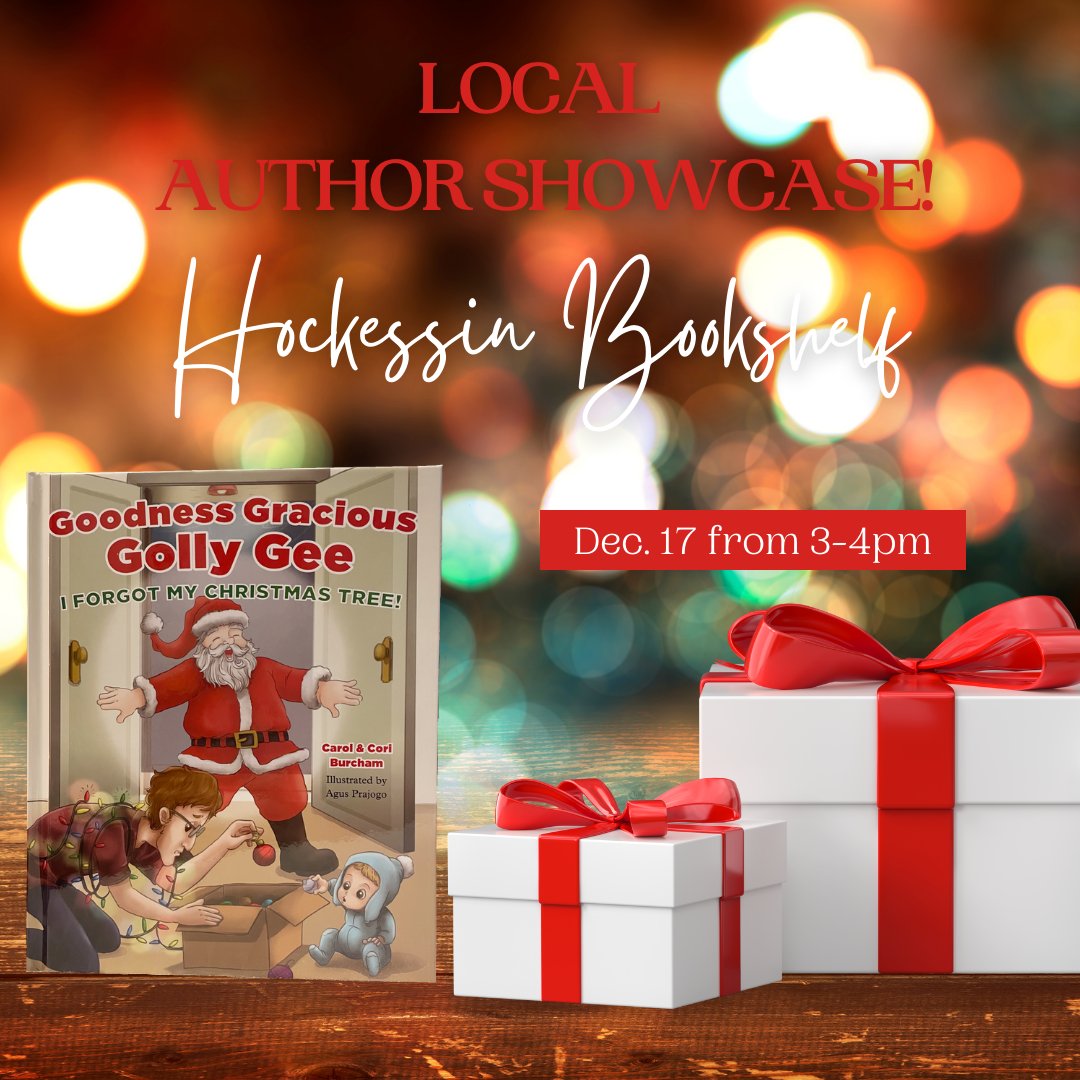 Join us on Saturday, Dec. 17 for a book signing at our local indie bookstore Hockessin Bookshelf!

#hockessinde #hockessin #hockessinbookshelf #indiebookstore #localauthor #delaware #authorevent #christmasbook #childrensbook #indieauthor #goodnessgraciousgollygee #picturebook