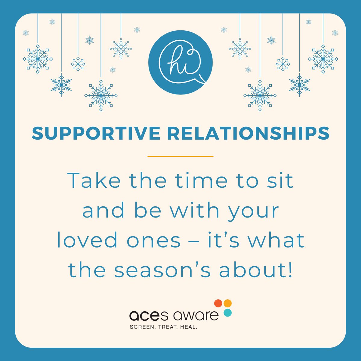 ACEsAware's tweet photo. ☃️ Amid all the festivities, try to make it a priority to keep your stress under control. #StressFreeHolidays https://t.co/4XHFKkFEAw