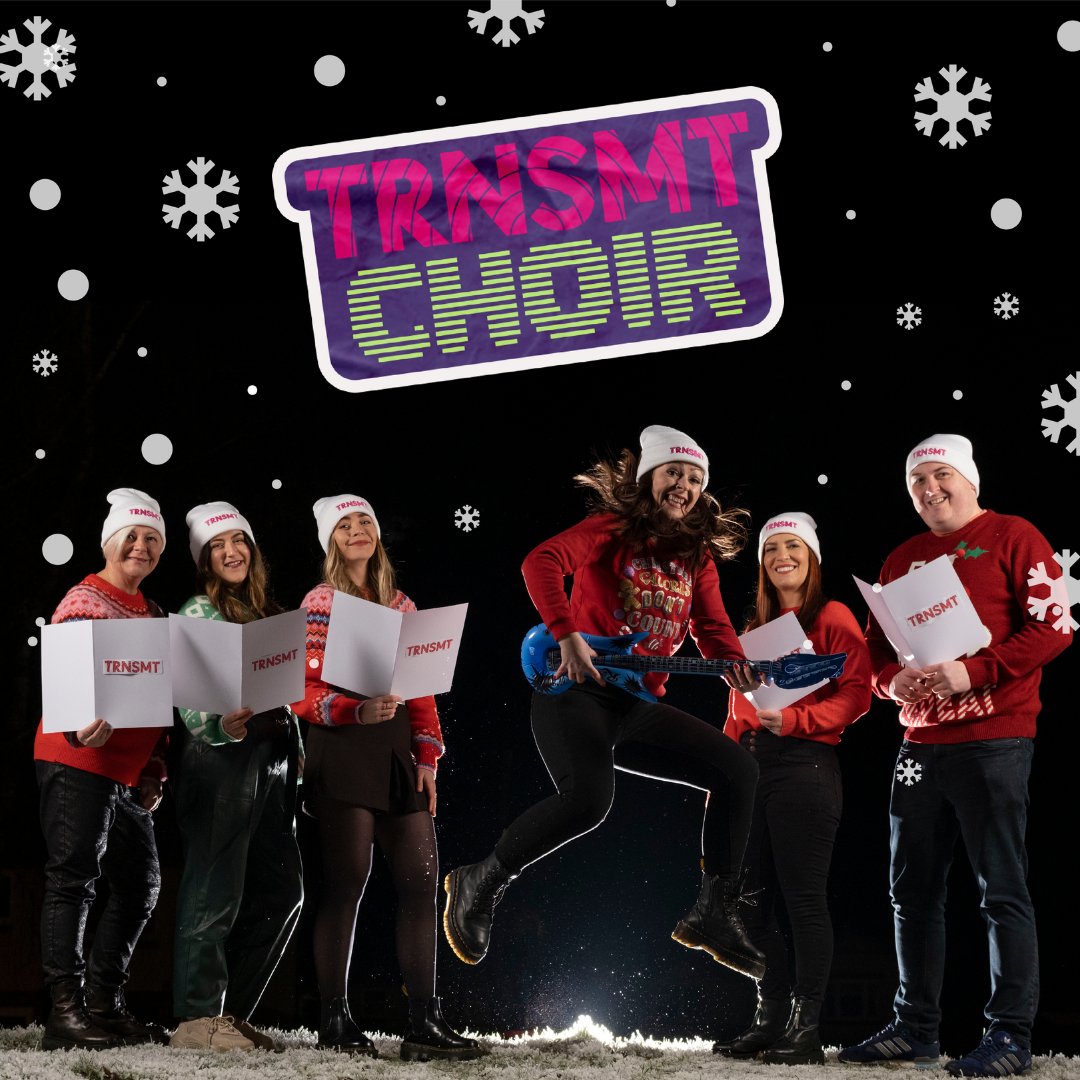 Our TRNSMT Choir will be popping up in Glasgow (Saturday) and Edinburgh (Sunday) to spread some Christmas cheer. 🎤

Locate the choir and tell them whats on your Christmas list 😉 for your chance to win tickets! 🎁

We'll be teasing our locations over the weekend so stay tuned 🎄