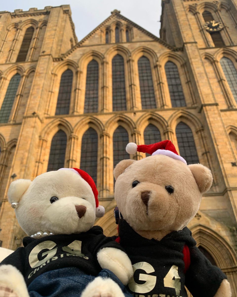 G4Official's tweet photo. What a lovely adventure for #bernardbear & #berylbear today @riponcathedral - It’s stunning 😍 https://t.co/AEgJWndzji