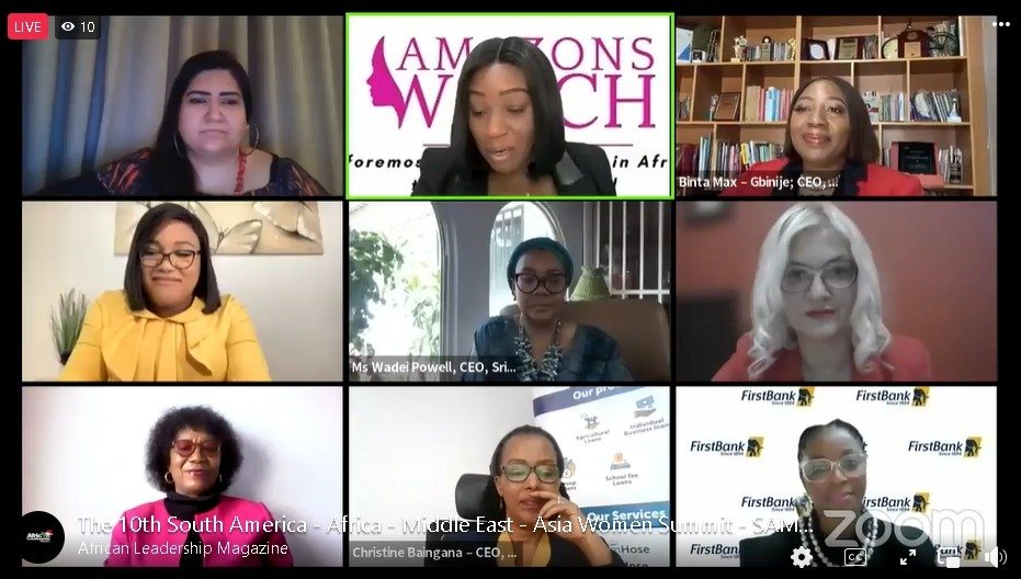 Amazonswatchmag's tweet photo. "Now more than ever before, it is time to save. Then we will be able to lift more women out of poverty". @BmgMax Binta Max - Gbinije 

#SAMEAWS2022 https://t.co/yE3qjUIS9f