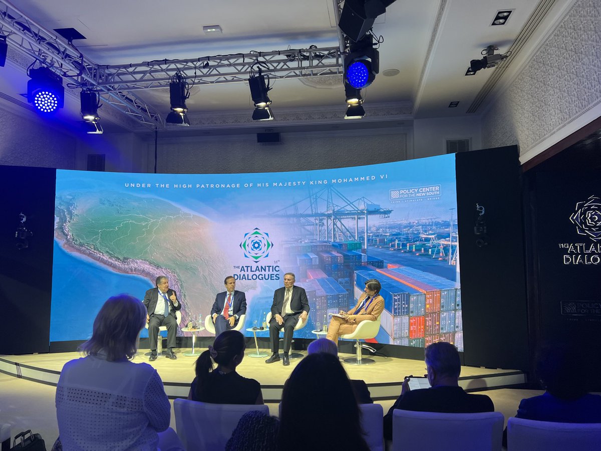 mabinguengom1's tweet photo. Last plenary session of #AD2022 with three former Head of States - #Argentina, #Colombia &amp; #Ecuador sharing perspectives. Thank you to the ⁦@PolicyCenterNS⁩ and for bringing us together. Atlantic Dialogs has become a powerful plateforme for partnership. Congratulations https://t.co/onBXXdl2CM