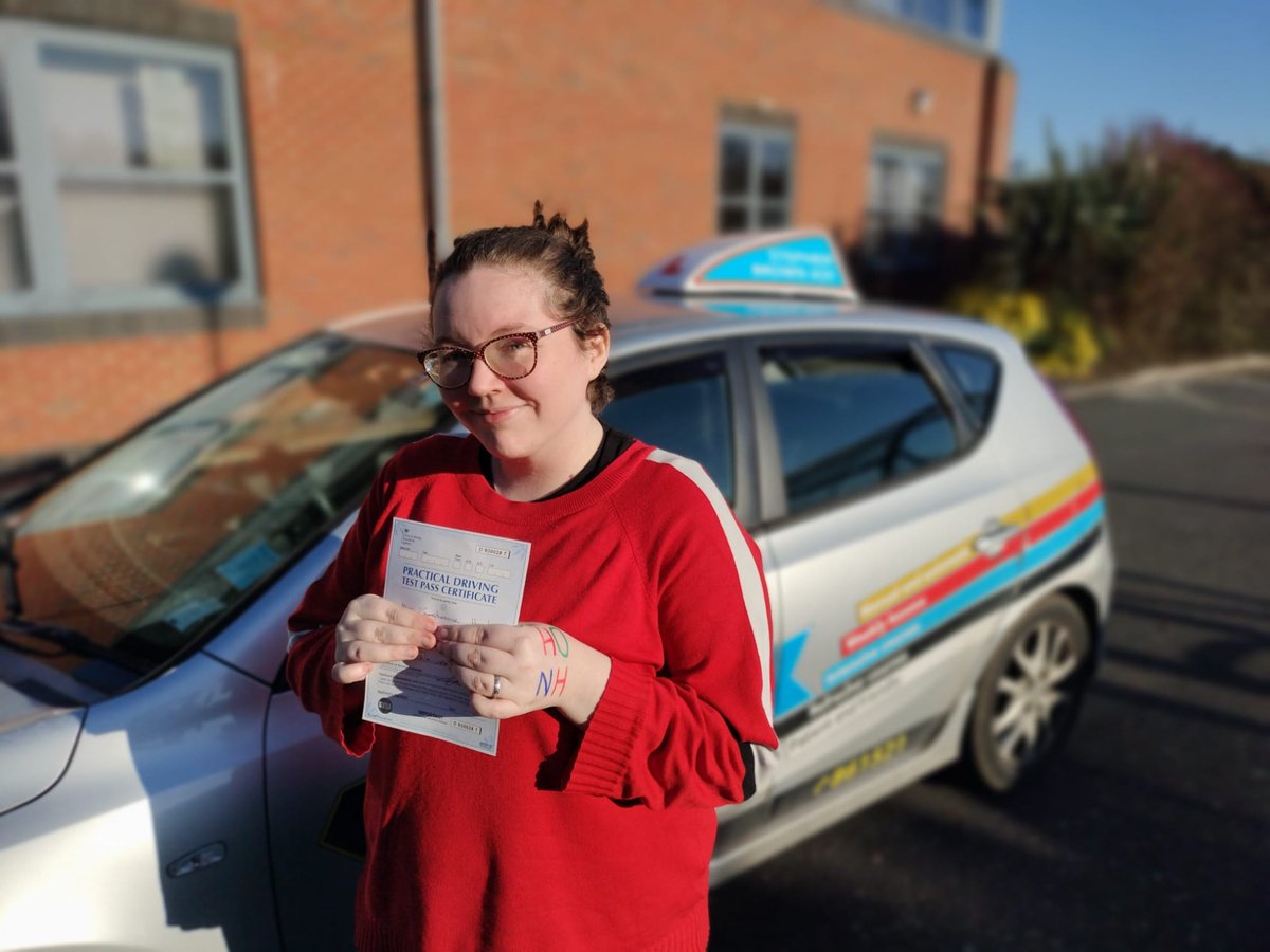 arrowdriving's tweet photo. Congratulations to Steph from Hove on passing her driving test first time on the Isle of Wight https://t.co/pe6Utkj1Iv