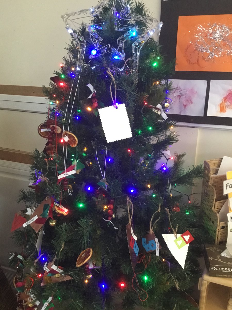 BalgreenNursery's tweet photo. With 4  Christmas Trees to decorate, we needed everyone’s help to make wonderful creations to  hng  on  the  branches.   The children have been very creative and all the trees look very festive. 🎄🧵🪡✂️ https://t.co/TEQDvRlk2T