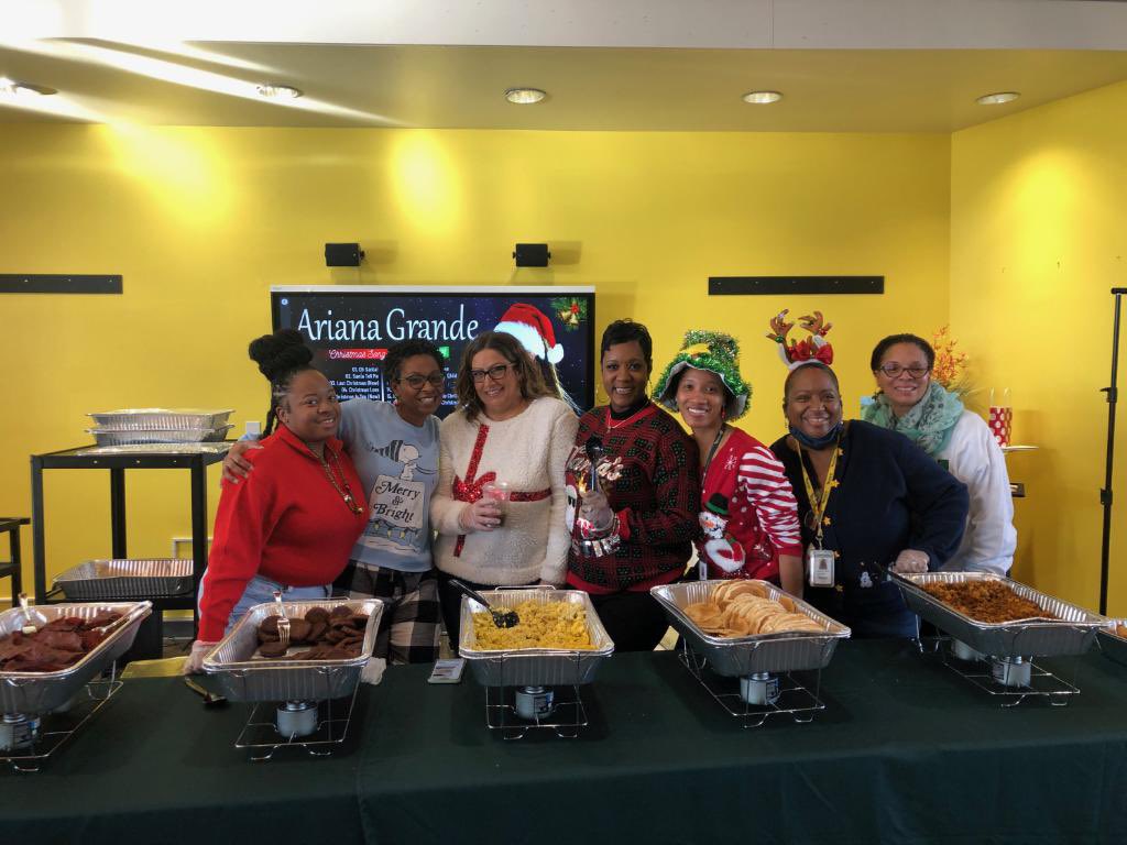 We 💙 our staff! Everyone is having a great time at our annual staff breakfast! Happy Winter Break!
