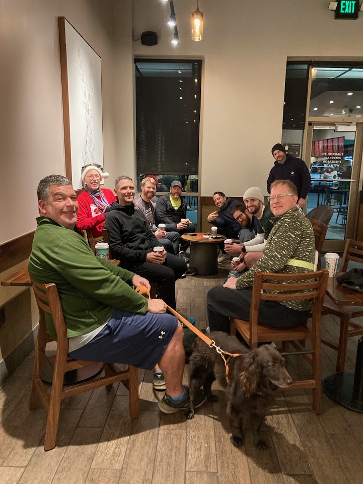 11 Stumblers started the day off together in the gloom. We could sit here and pick apart CapGun's directions vs what he actually ran ... but hey, what really matters is we all made it back for COT and coffee.
Aye! <a href="/F3Columbia/">F3 Columbia</a> <a href="/F3Nation/">F3</a>