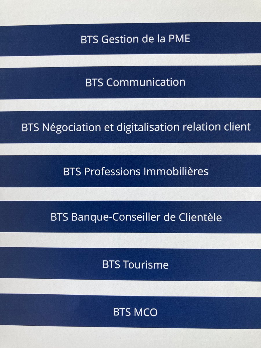Savez-vous que ⁦<a href="/iesnormandie/">IES Normandie</a>⁩ vous propose pas moins de 7 BTS ? 😉sur ses Campus de ⁦<a href="/Rouen/">Ville de Rouen</a>⁩ ⁦<a href="/lessables/">Les Sables d'Olonne</a>⁩, ⁦<a href="/VilleArles/">Ville d'Arles</a>⁩ et bientôt ⁦@Grand_Poitiers⁩, ⁦<a href="/MairiePerpignan/">Ville de Perpignan</a>⁩ et ⁦<a href="/villedelyon/">Ville de Lyon</a>⁩ : il y en a forcément un qui vous correspond 🤷🏻‍♂️