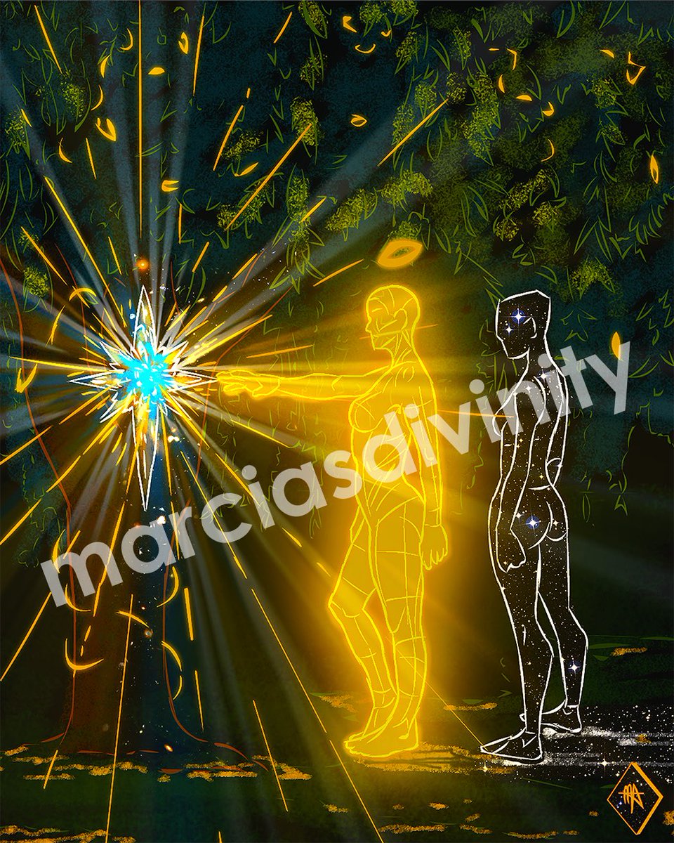 In times of darkness allow your light to guide your shadow self. In times of uncertainty go to the brightest corners of your universe and embrace the inner child that needs to be held…

#marciasdivinity #NFTs #NFTCommunity #digitalart #Friday #light #shadowwork #nft