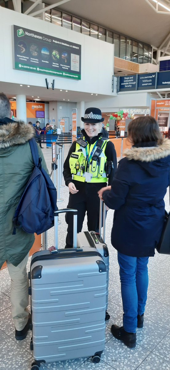 Our officers enjoyed the festive atmosphere 🎅 on our Project Servator deployments in and around Bristol Airport today. If you see or hear anything that doesn’t feel right, tell a member of staff or a police officer. #ProjectServator  -  JE